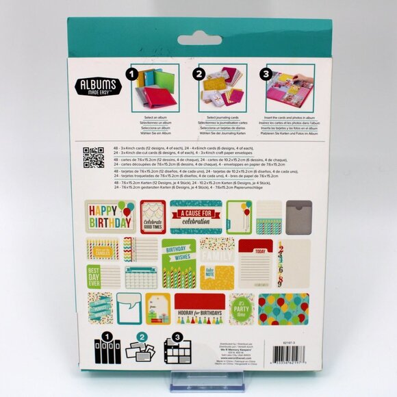 We R Memory Keepers Hip Hip Hooray! Albums Made Easy Journaling Cards - Picture 2 of 2